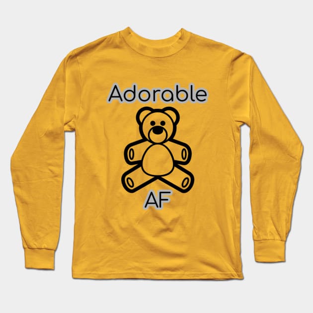 Adorable AF Long Sleeve T-Shirt by MemeJab